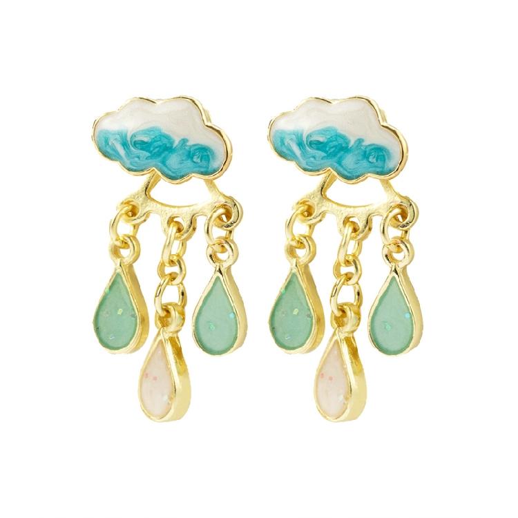 Water Drop Statement Earrings for Women Girls Christmas Jewelry Gift Decoration