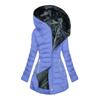 European and American winter, fur collar zipper long sleeve slim fit and warm hooded, coat coat cotton coat women