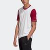 Adidas Bayern Color Block Crew Neck Short Sleeve Football Shirt Men Tops White FP7616