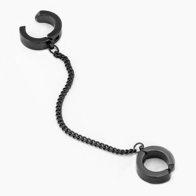 Нержавеющая сталь клипсы-поддельные серьги-каффы без пирсинга серьги-клипсы без пирсинга панк-индивидуальные украшения