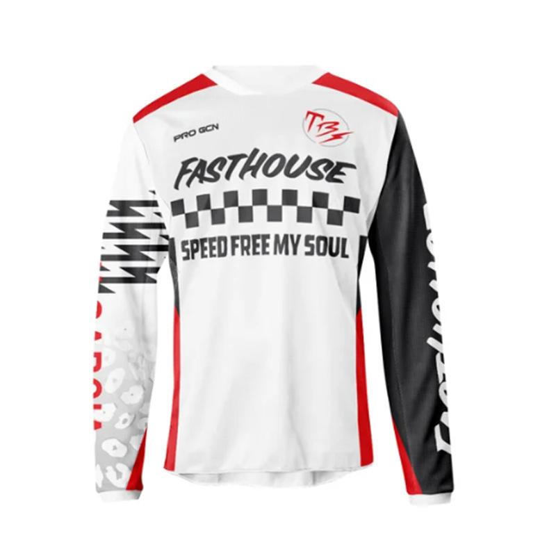 Fasthouse Tuta da Motocross Off-Road da Uomo Traspirante a Manica Lunga Tuta da Mountain Bike e Ciclismo su Strada