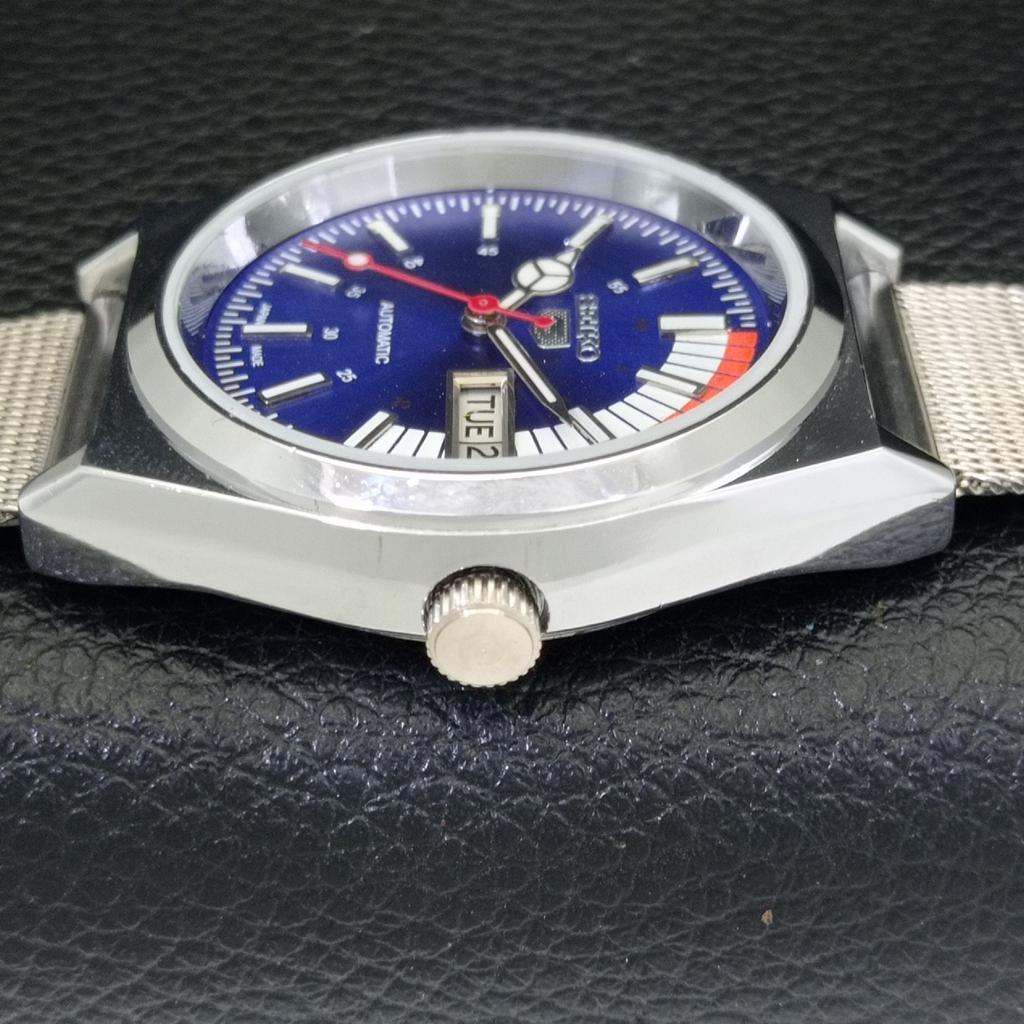 REFURBISHED SEIKO 5 AUTOMATIC 6309A VINTAGE JAPAN MENS BLUE DIAL WATCH a440907-4 Sk-a440907