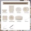 Modern Lanka 20-Piece Light Luxury Ceramic Dinnerware Set