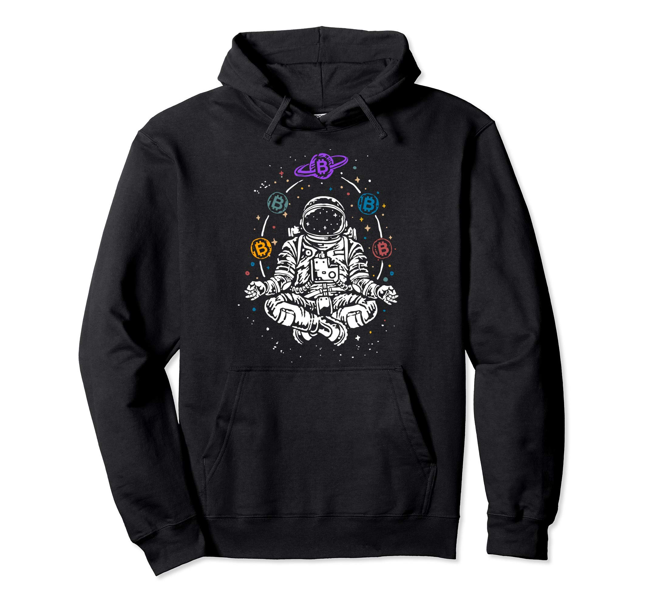 Astronaut Bitcoin Space BTC Cryptocurrency Blockchain Gift Hoodie