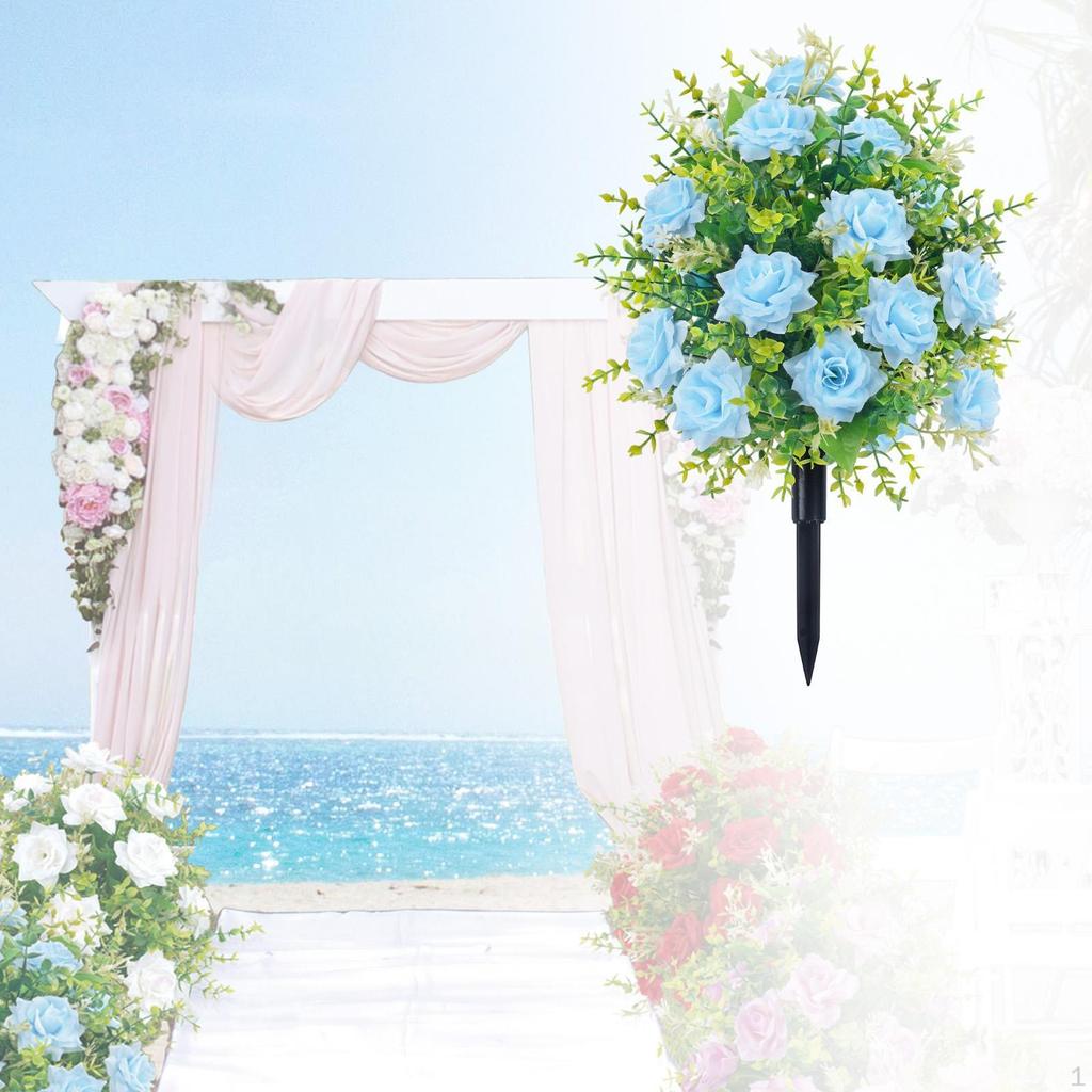 Artificial Commemorative Flower with A False Stake -based Plant at The Table of