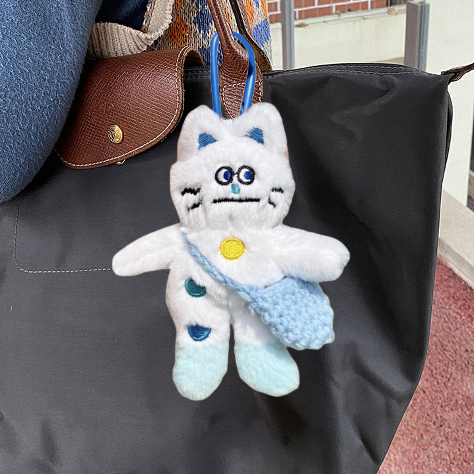 

Животное плюшевый брелок рюкзак кулон сумка подвеска украшение для сумки женщины белый