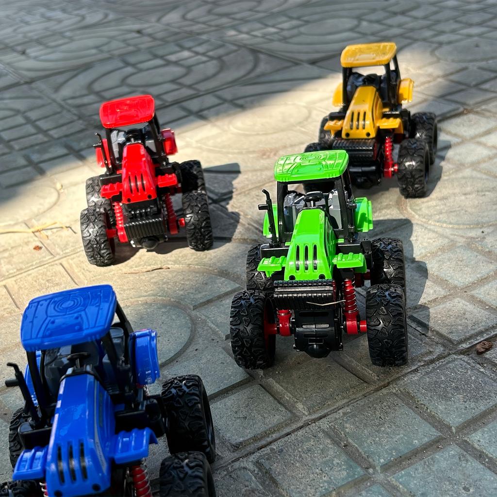 Farmer Stunt Car Inertia 4x4 Dual Inertia Stunt Green Climbing 360° Spin Flip Shock Thickened Tires Off-Road Scooter Toy Car As a Halloween Gift
