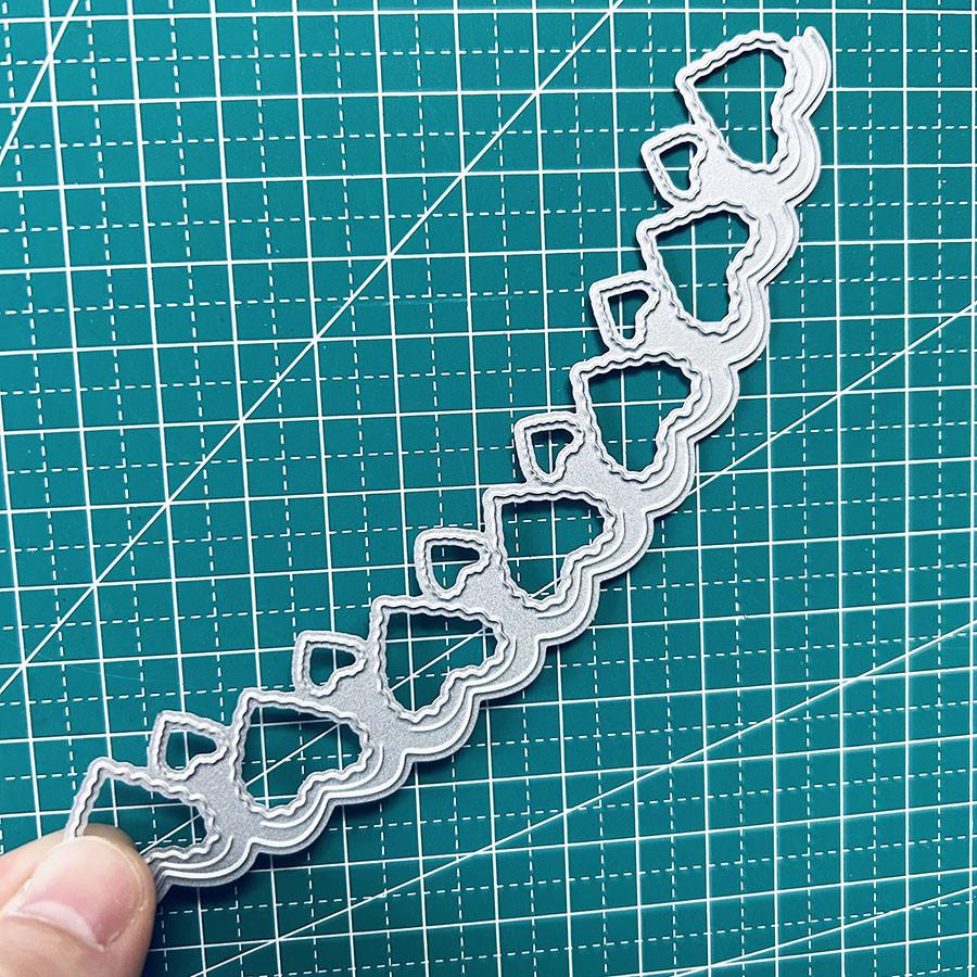 Srdíčka Kovové vyřezávací šablony Šablona pro DIY Scrapbooking Fotoalbum Embosování Papírové karty Řemesla Výřezy