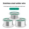Hochreiner Edelstahl Kolophoniumkern Lötdraht Universalschweißung Kupfer Nickel für Feuerzeug/Lötkolben