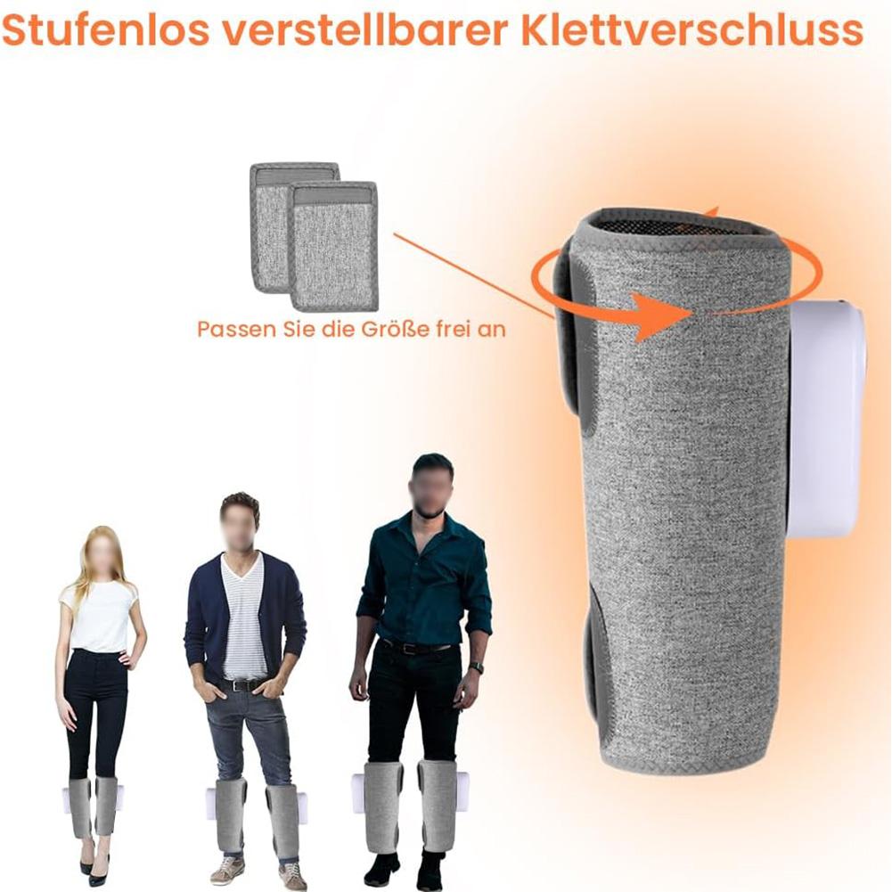 2 PCS Wireless Leg Massager with 3 Modes and 3 Adjustable Heat Settings for Calf and Thigh Muscle Relief and Circulation Support