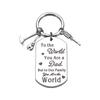 Creative Minimalist Keychain Spanish Key Pendant Metal Stainless Steel Laser Key Ring Stainless Steel Keychain for Backpack Bag Pendant