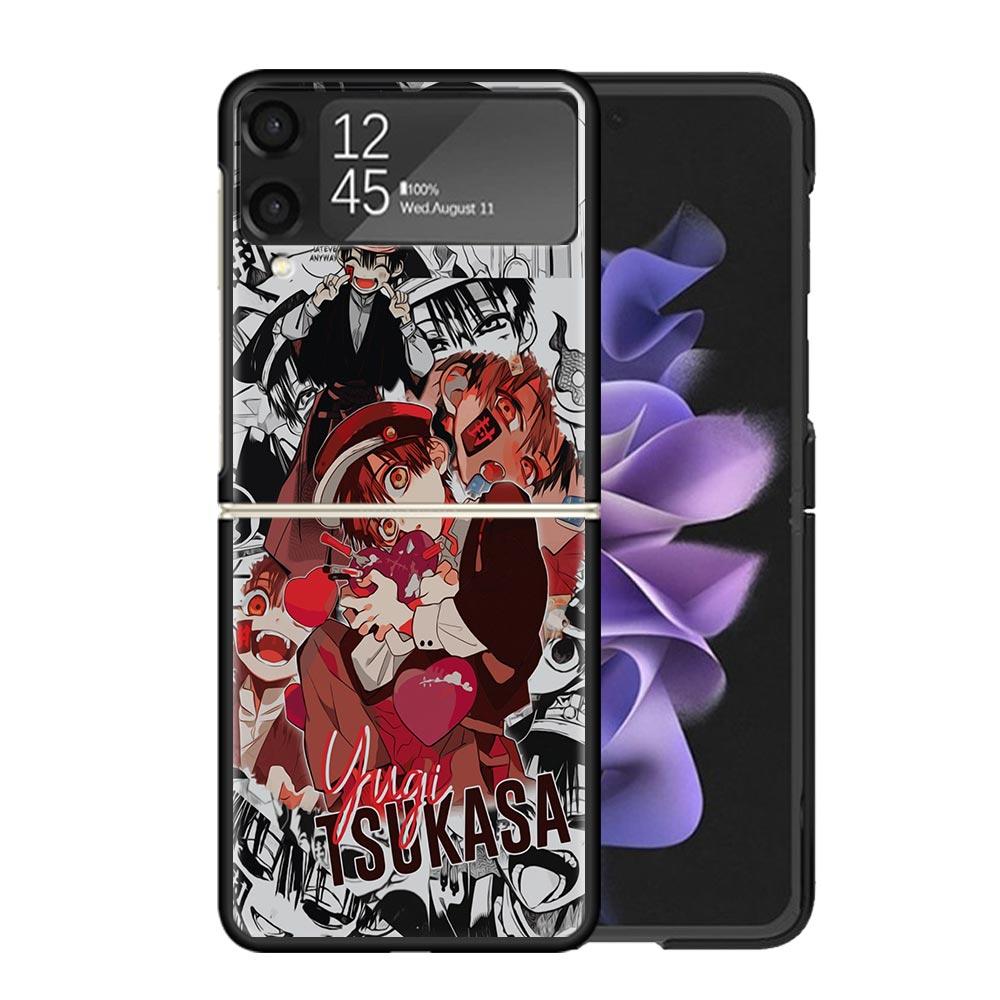 Anime Toilet Bound Hanako Kun Clear Phone Case For Samsung Z Flip 7 6 5 4 3 Galaxy ZFlip7 ZFlip6 ZFlip5 ZFlip4 ZFlip3 5G Print C