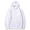 Unisex Fleece-Lined Thick Hooded Jacket - Solid Color, Trendy Autumn/Winter Style, Custom Logo Printing