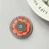 Small Fresh Flower Mirror Mobile Phone Airbag Holder Solid Color Ring Rhinestone Magnetic Creative Design Women'S Gift