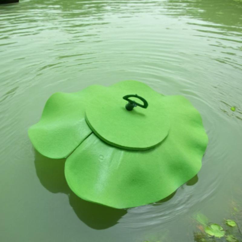 1pc EVA Artificial Lotus Flowers with Lily Pads - Floating Foam Pond Plants for Aquarium, Pool, Water Garden Decoration