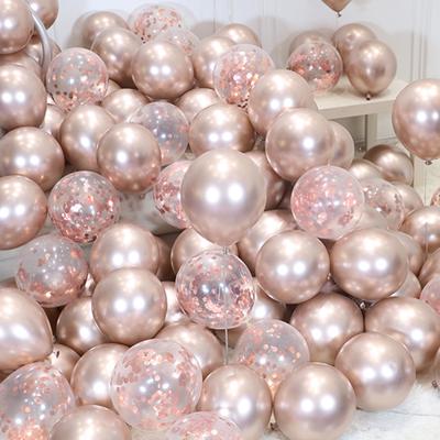 10pcs 12inch Silver Gold Metallic Latex Balloons Pearly Metal Balloon Gold Colors Wedding Birthday Party Supplies Balloon 