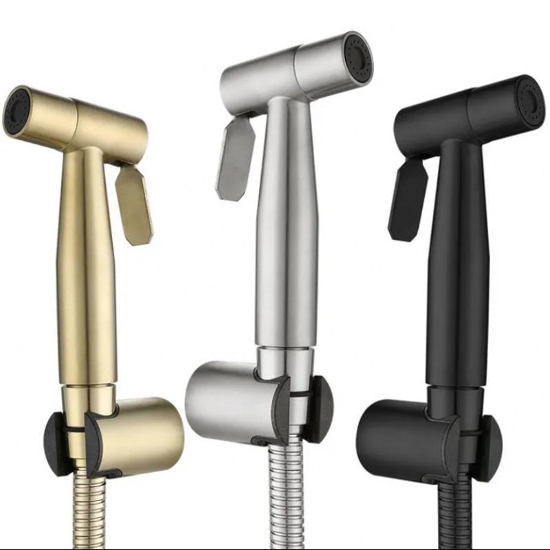 304 Stainless Steel High-Pressure Bidet Shower Head Spray Gun Set