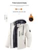 Herren Winter Plus Samt Verdickte Kapuzenjacke für Outdoor-Sport & Freizeit