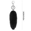 Stylish Artificial Animal Tail Keychain Soft Plush Key Ring Versatile Bag Decoration Youth Fashion Accessory for Purse