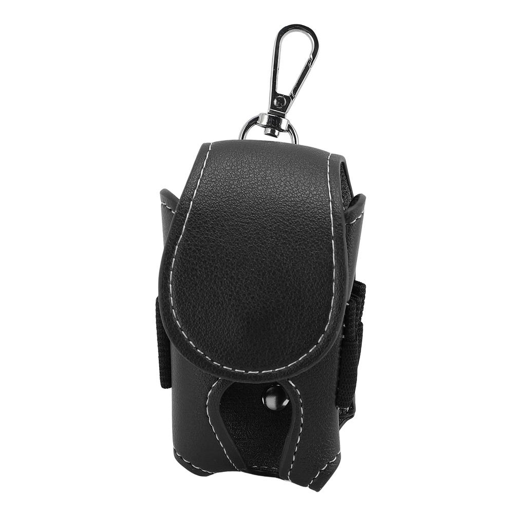 Club Ball Waist Bag PU Leather Water Resistant Portable Ample Space Stylish Club Ball Storage Pouch 