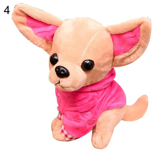 17cm Cute Mini Chihuahua Dog Plush Toy Soft Stuffed Animal Doll Birthday Gift