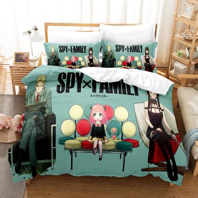 3D Digital Printing Abrasive Bedding Four-Piece Set Three-Piece Spy Play House Quilt Cover Sheets