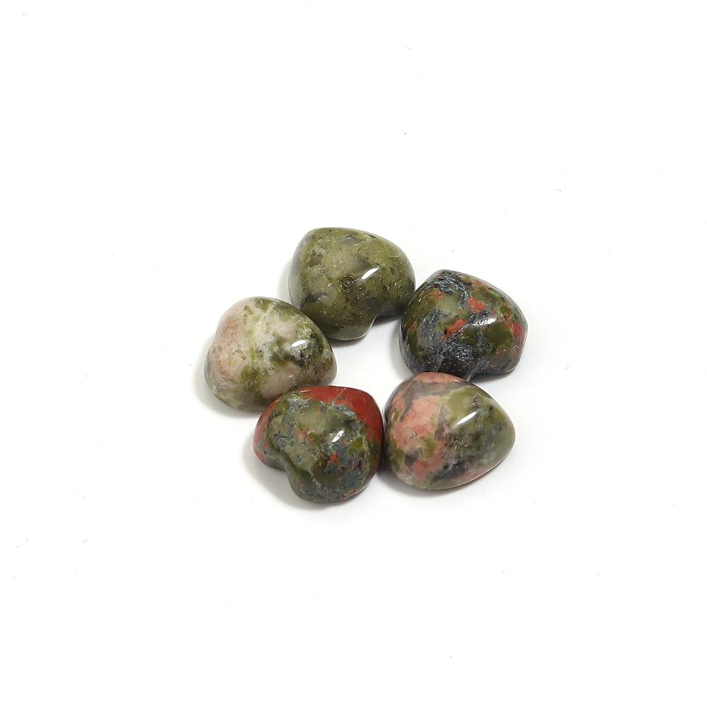 5pcs/lot 10mm 25mm Natural Stone Cabochon Agate Tiger Eye Opal Heart Shape Cabochon Beads For DIY Charms Ring Necklace Accessory