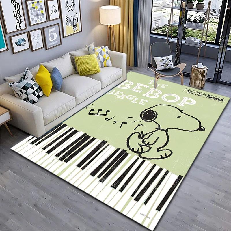 1PC Snoopy Rug - home decoration Carpet For Living Room Bedroom Flooring Computer Chair Area Rug