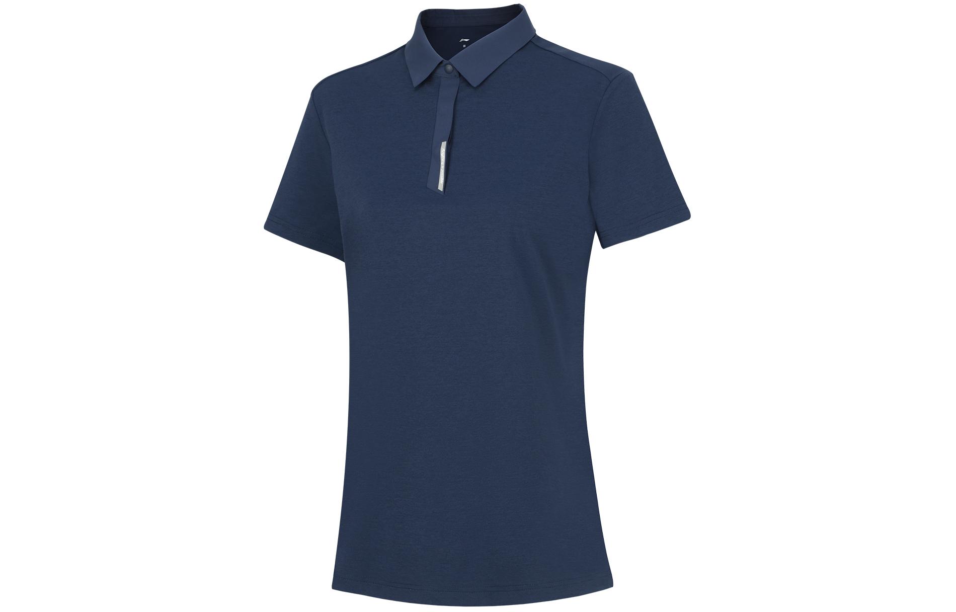 Li Ning Polo Shirt Women s Dark Ship Blue APLU200-1 L