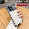 Plating Shockproof Clear Phone Case For Xiaomi Mi Poco M6 Pro 4G X5 X3 X6 Pro X3 NFC C65 13T 12T Pro Soft Silicone Glitter Cover