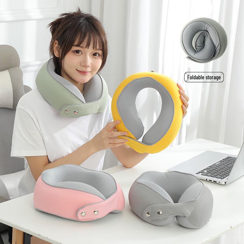 Portable Memory Foam U-shaped Travel Neck Pillow