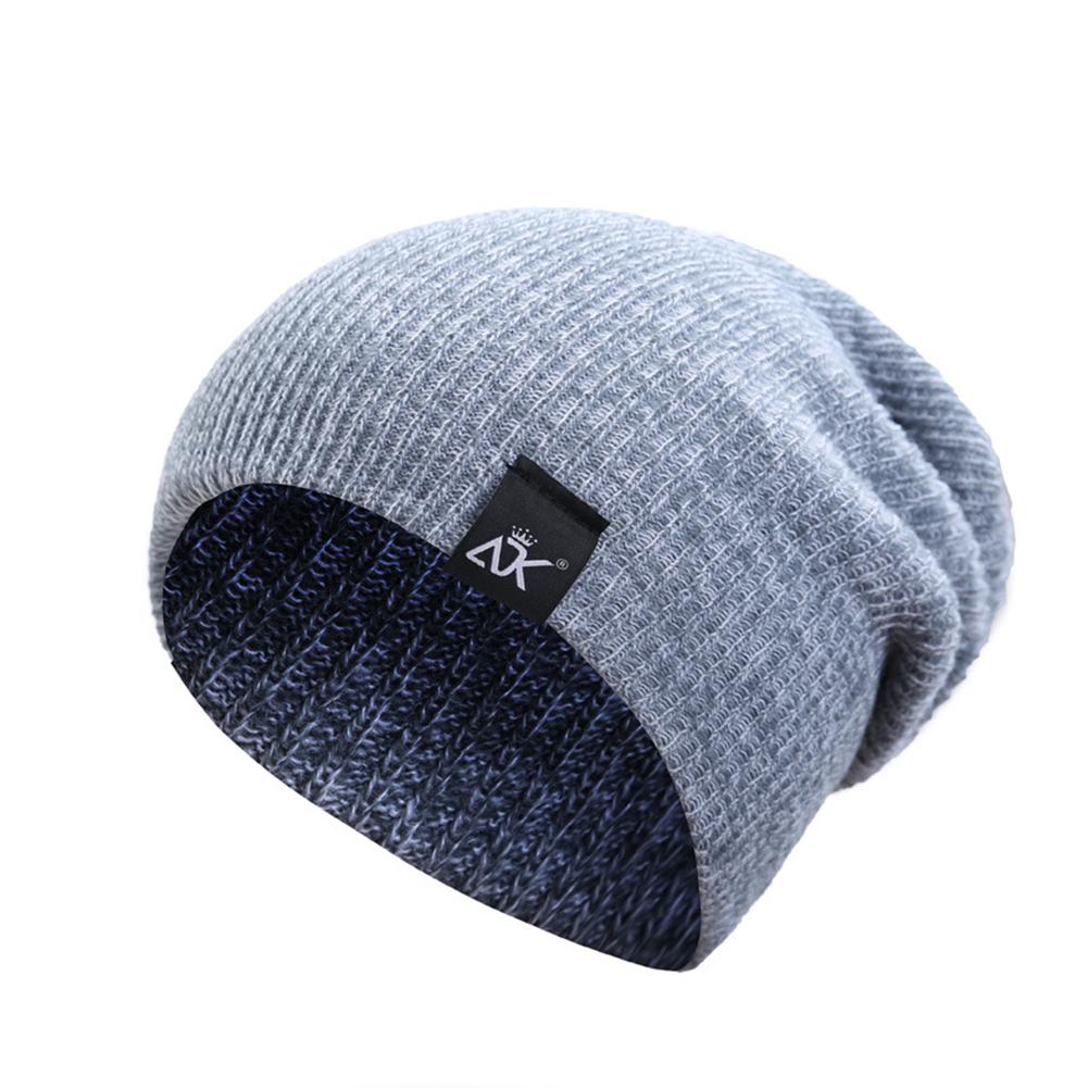 Baggy Beanies Winter Cap Outdoor Bonnet Skiing Hat Soft Knitted Hat for Man and Woman