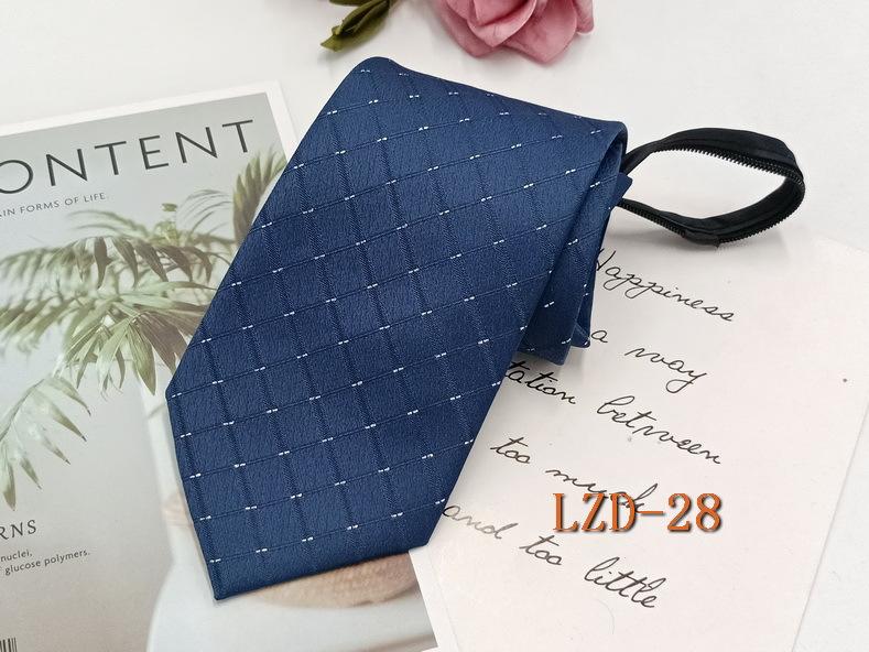 Ανδρική Επίσημη Επαγγελματική Γραβάτα Lazy Φερμουάρ 8Εκ Εύκολη στο Τράβηγμα Ριγέ Μαύρη Γραβάτα Χωρίς Κόμπους