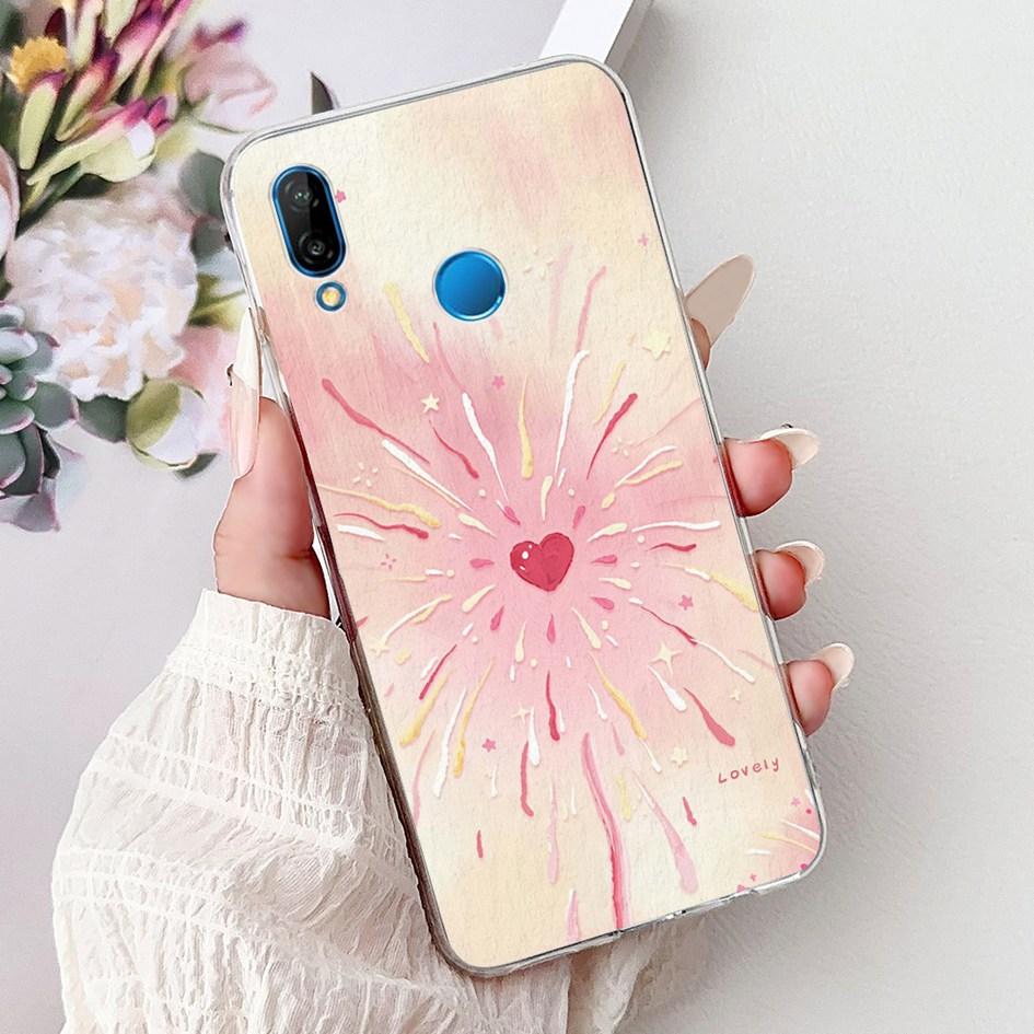 Case For Huawei P20 Lite Cover ANE-LX1 ANE-LX2 ANE-LX3 New Fashion Butterfly Soft Silicon Cover For Huawei P20Lite Nova 3e Funda Huawei P20 Lite