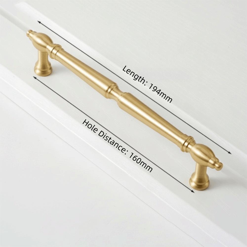 Brushed Antique Brass Cabinet Pulls Solid Brass Wardrobe Handles Furniture Handles Kitchen Use