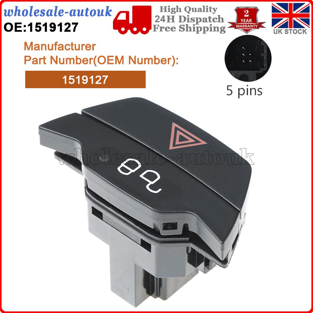 Hazard Warning Light Switch For Ford B-Max Transit  Mk7 Focus MPV 1519127