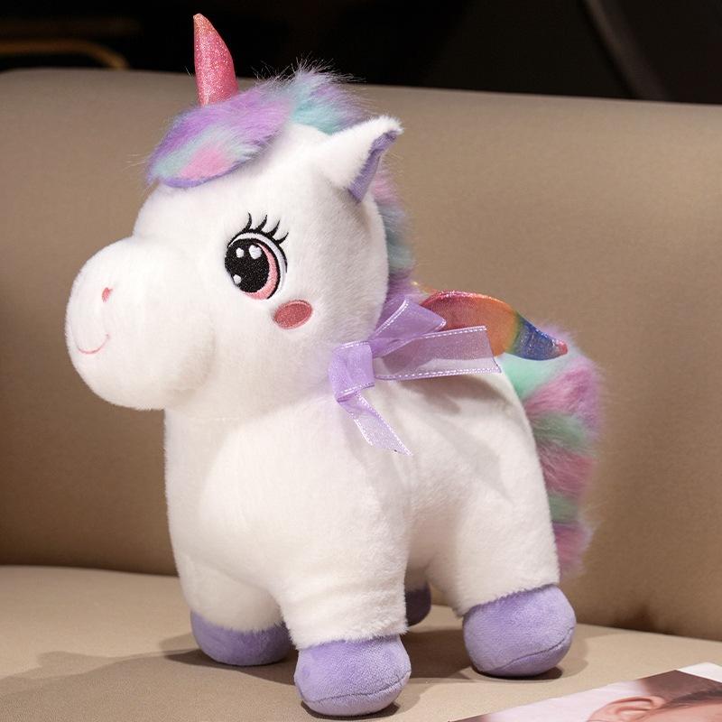 Girly Heart Pink Unicorn Doll Plush Toy Unicorn Doll Children's Soothing Ragdoll Birthday Gift