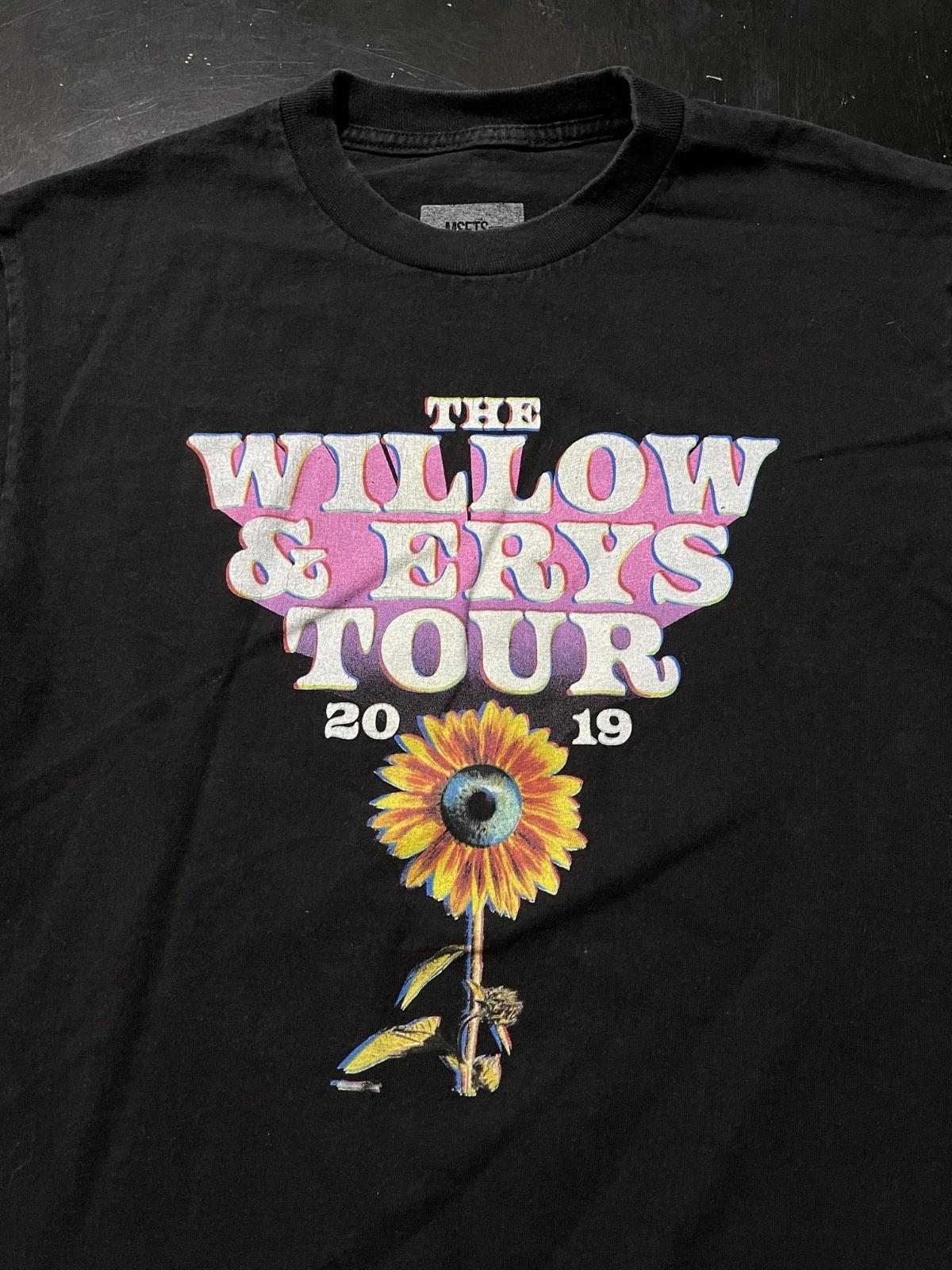 

MSFTS REP Willow & Erys Tour 2019 100% Cotton T-shirt Mens Tees Top, Black, Size: Medium 2XL