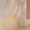 Bubble Letter Necklace Gold, Dainty Initial Necklaces for Women 14K Gold Plated Small A to Z Name Necklace Personalized Simple Initial Pendant Cute