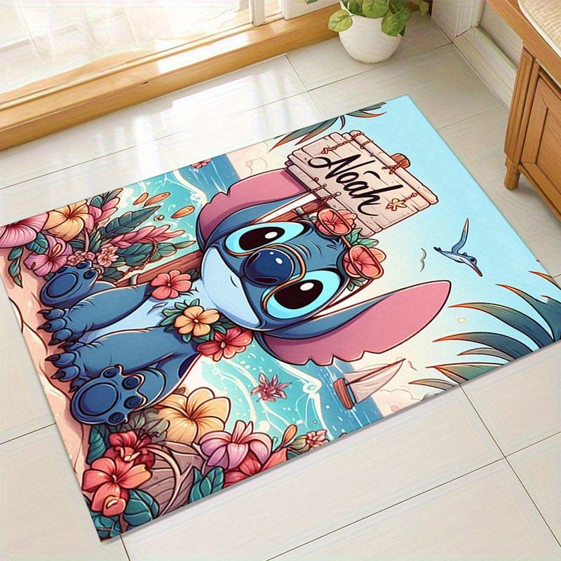 

1pc. Stitch Hawaiian Floral Beach Rug - Home Decor Carpet, Office Mat, Outdoor Rug Giftz041078 60cm by 90cm