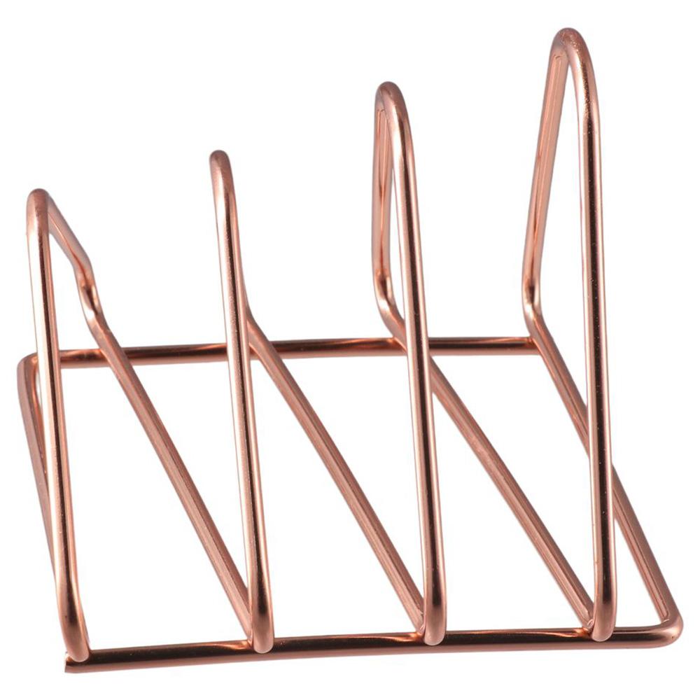 

Rose Gold Iron Bookshelf Iron Metal Plated Rose Gold Bookshelf Desktop Letter Sorter Office