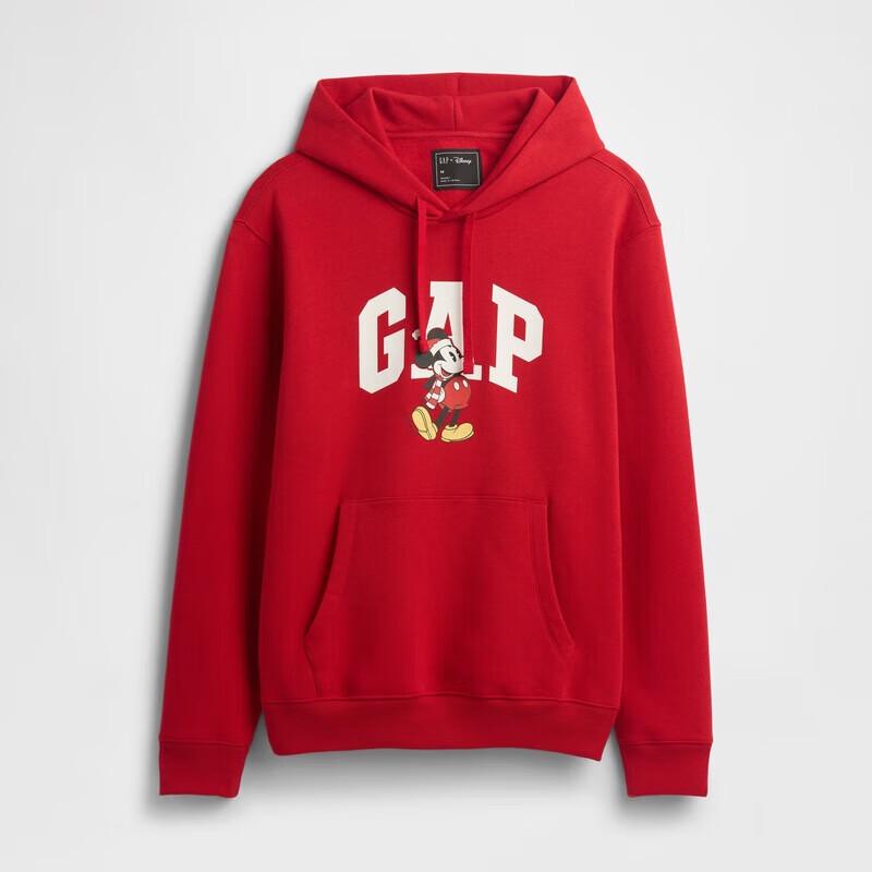 Gap Unisex Cartoon Logo Hooded Fleece Sweatshirt