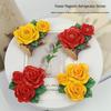 3D Rose & Peony Magnetic Refrigerator Sticker - Personalized Valentine's Day Decoration Gift