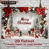 Christmas Snowy  Decoration Background Winter Backdrop Decorations For Photo Studio Photo Booth Christams Party