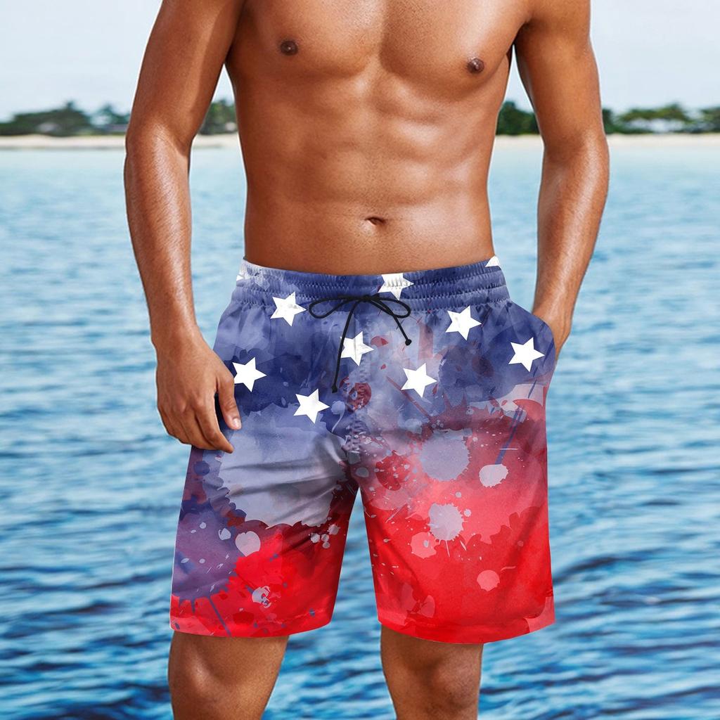 Męskie spodenki z okazji Dnia Niepodległości z nadrukiem. Luźne, oddychające spodenki męskie z nadrukiem