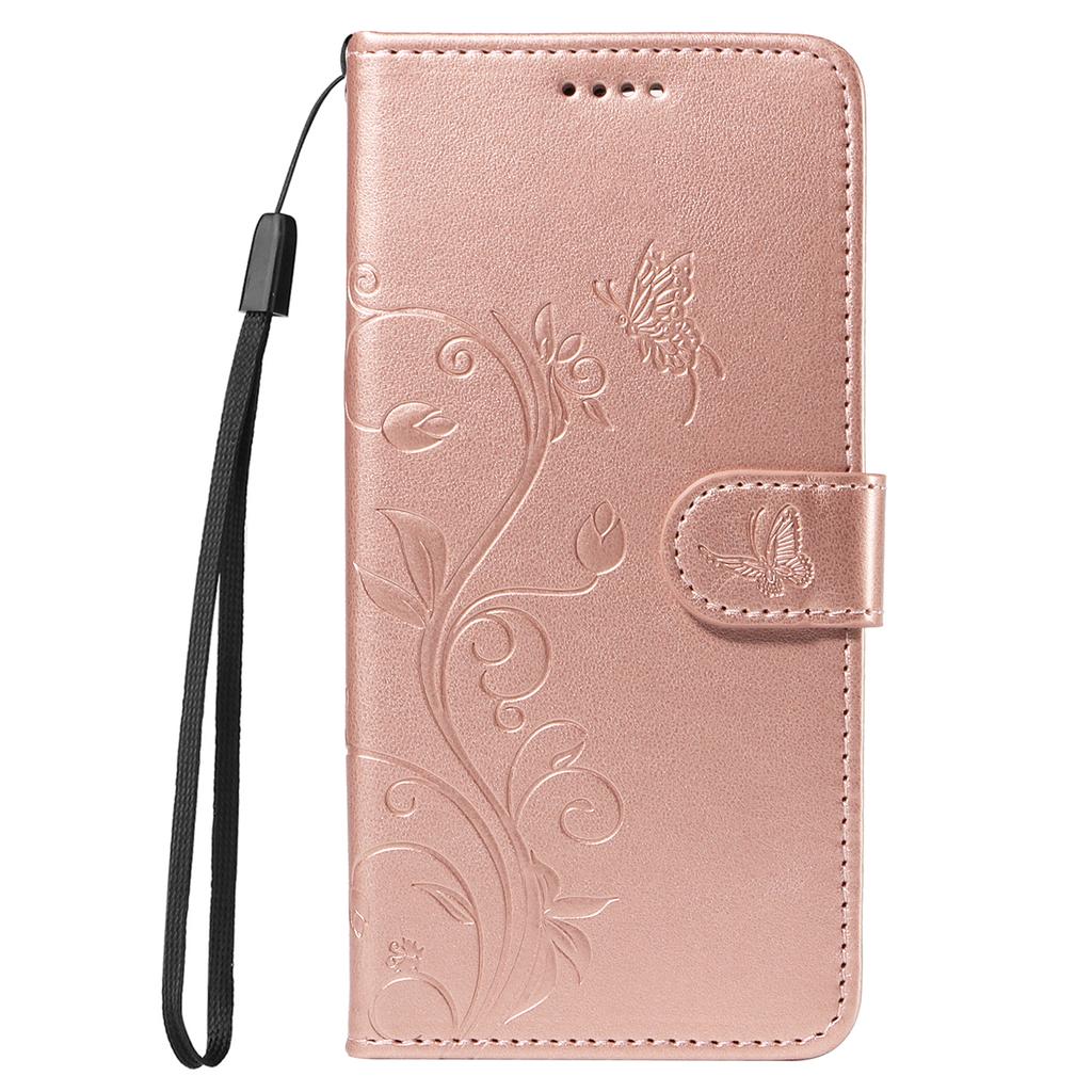 For OnePlus 12 5G PU Leather Cases Flower Pattern Wallet Stand Phone Cover with Strap