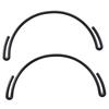 2pcs Portable Black Hat Bill Bender Light Weight Plastic Hat Brim Bender Caps Rack Baseball Caps