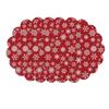 4pcs Coaster Christmas Table Placemat Snowman Elk Round Dining Mat Xmas Table Mat  Table Setting