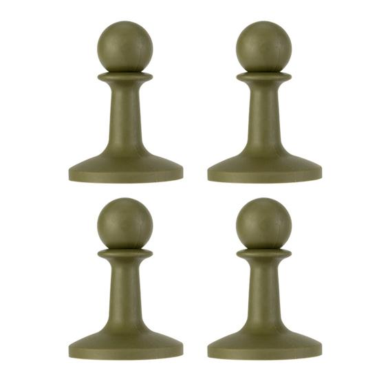 4 Peças Cobertura de Ponta de Haste de Lona Proteções contra Raios Tampa Acessórios Protetores de Isolamento de Ponta de Haste de Suporte para Acampamento Caminhada Toldo Tenda Abrigo