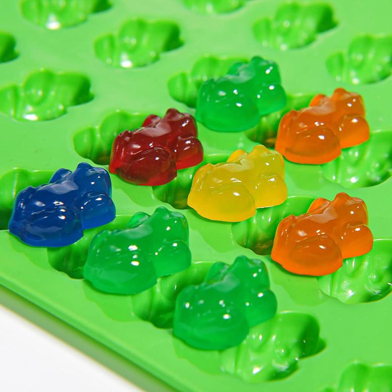 Frog Gummy Mold New  Animal Shape Candy Chocolate Silicone Mould For Birthday Cake Decoration Ice Cube Tray Wax Melts Jelly